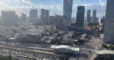 נתיבי איילון ומגדלי צפון תל אביב. מבט מלמעלה. צילום: מערכת תל אביב אונליין
