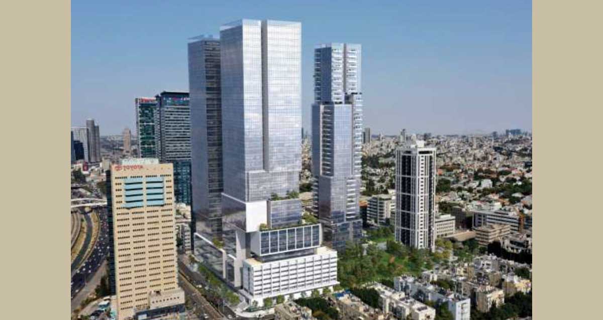 פרויקט בית המשביר המרכזי ברחוב יגאל אלון. הדמיה